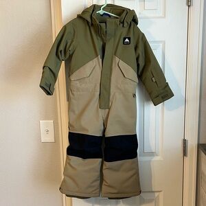 Burton Toddlers One Piece Martini Olive/ Kelp 3T Snowsuit